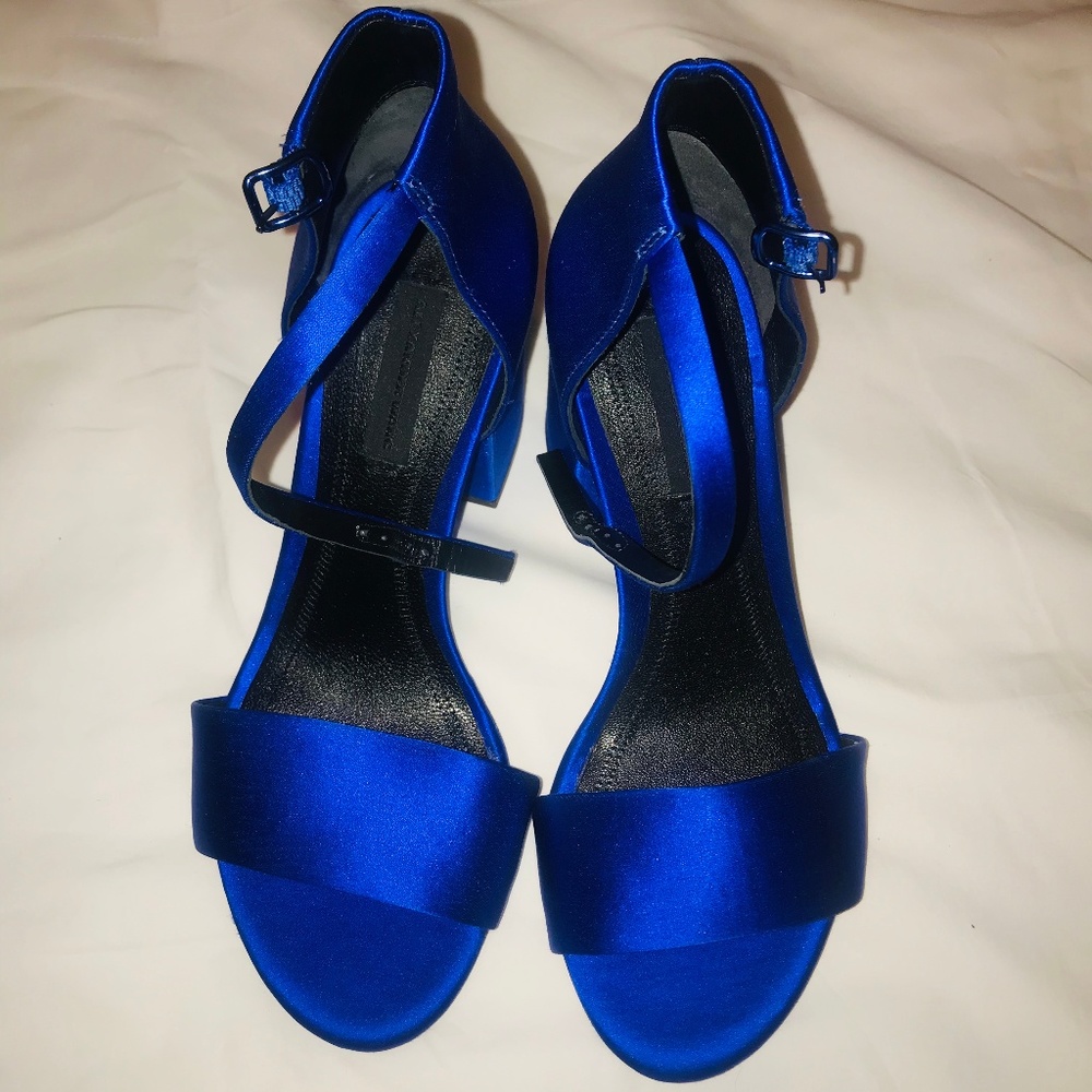 Alexander Wang Blue Abby Satin Heel  - 6 / 36
